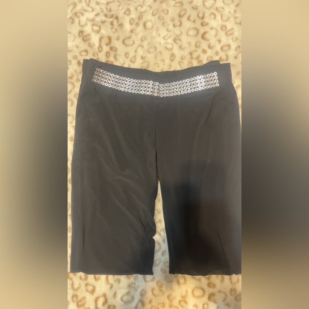 Y2k Flared Yoga Parents W/ Silver Eyelets